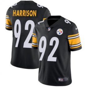 Wholesale Cheap Size XXXXL Nike Pittsburgh Steelers #92 James Harrison Black Team Color Men\'s Stitched NFL Vapor Untouchable Limited Jersey