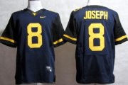 Wholesale Cheap West Virginia Mountaineers #8 Karl Joseph 2013 Navy Blue Elite Jersey