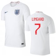 Wholesale Cheap England #7 Lingard Home Thai Version Soccer Country Jersey