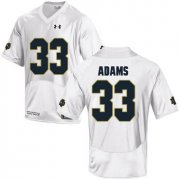 Wholesale Cheap Notre Dame Fighting Irish 33 Josh Adams White College Football Jersey