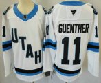 Cheap Men's Utah Hockey Club #11 Dylan Guenther White 2024 Stitched Jersey