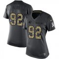 Wholesale Cheap Nike Panthers #92 Zach Kerr Black Women's Stitched NFL Limited 2016 Salute to Service Jersey