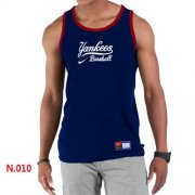 Wholesale Cheap Men's Nike New York Yankees Home Practice Tank Top Blue