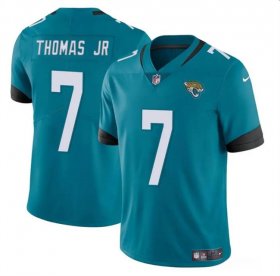 Cheap Men\'s Jacksonville Jaguars #7 Brian Thomas Jr Teal 2024 Draft Vapor Untouchable Limited Football Stitched Jersey