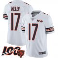 Wholesale Cheap Nike Bears #17 Anthony Miller White Men's Stitched NFL 100th Season Vapor Limited Jersey