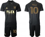 Wholesale Cheap Men 2021-2022 Club Los Angeles FC home black 10 Adidas Soccer Jersey