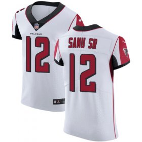 Wholesale Cheap Nike Falcons #12 Mohamed Sanu Sr White Men\'s Stitched NFL Vapor Untouchable Elite Jersey