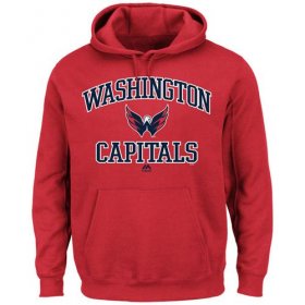 Wholesale Cheap Washington Capitals Majestic Heart & Soul Hoodie Red