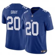 Cheap Men's New York Giants #20 Eric Gray Blue 2023 F.U.S.E. Vapor Untouchable Limited Football Stitched Jersey