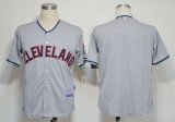 Wholesale Cheap Indians Blank Grey Cool Base Stitched MLB Jersey