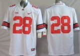 Wholesale Cheap Ohio State Buckeyes #28 Dominic Clarke 2014 White Limited Jersey