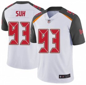 Wholesale Cheap Nike Tampa Bay Buccaneers #93 Ndamukong Suh Men\'s Limited Vapor Untouchable White Jersey