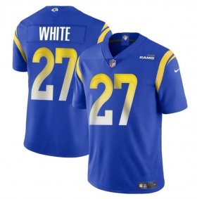 Cheap Youth Los Angeles Rams #27 Tre\'Davious White Blue Vapor Untouchable Football Stitched Jersey