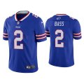 Wholesale Cheap Men's Buffalo Bills #2 Tyler Bass Blue Vapor Untouchable Limited Stitched Jersey