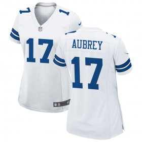 Women\'s Dallas Cowboys #17 Brandon Aubrey Limited white Vapor Untouchable Jersey