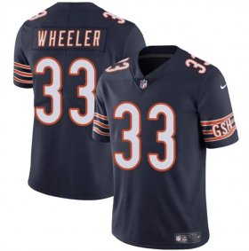 Cheap Men\'s Chicago Bears #33 Ian Wheeler Navy Vapor Football Stitched Jersey