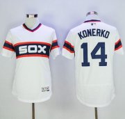 Wholesale Cheap White Sox #14 Paul Konerko White Flexbase Authentic Collection Alternate Home Stitched MLB Jersey