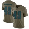 Wholesale Cheap Men's Philadelphia Eagles #49 Alex Singleton Green Limited 2017 Salute to Service Nike Jersey