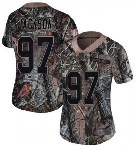 Wholesale Cheap Nike Eagles #97 Malik Jackson Camo Women\'s Stitched NFL Limited Rush Realtree Jersey