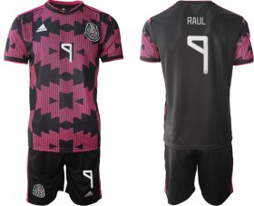 Wholesale Cheap Men 2020-2021 Season National team Mexico home black 9 Soccer Jersey