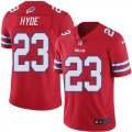 Wholesale Cheap Nike Bills #23 Micah Hyde Red Men's Stitched NFL Limited Rush Jersey