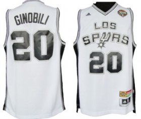 Wholesale Cheap San Antonio Spurs #20 Manu Ginobili Latin Nights Revolution 30 Swingman White Jersey