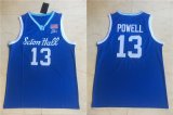 Wholesale Cheap Men's Seton Hall Pirates #13 Myles Powell Blue College Basketball Swingman Stitched Jersey