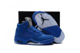 Wholesale Cheap Kids Air Jordan 5 Retro Blue Suede Game Royal/Black