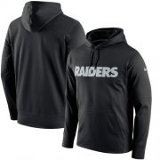 Wholesale Cheap Men's Las Vegas Raiders Nike Black Circuit Wordmark Essential Performance Pullover Hoodie