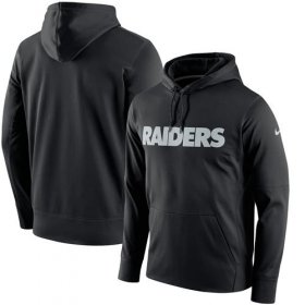 Wholesale Cheap Men\'s Las Vegas Raiders Nike Black Circuit Wordmark Essential Performance Pullover Hoodie