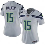 Cheap Women's Seattle Seahawks #15 P.J. Walker Gray Vapor Limited Football Stitched Jersey(Run Small)