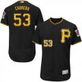 Wholesale Cheap Pirates #53 Melky Cabrera Black Flexbase Authentic Collection Stitched MLB Jersey