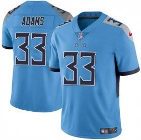 Men\'s Tennessee Titans #33 Jamel Adams Blue Vapor Limited Football Stitched Jersey