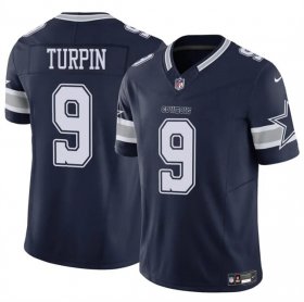 Cheap Men\'s Dallas Cowboys #9 KaVontae Turpin Navy 2023 F.U.S.E Vapor Untouchable Limited Stitched Football Jersey