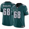 Cheap Men's Philadelphia Eagles #68 Jordan Mailata Green F.U.S.E With 1-Star C Patch Vapor Untouchable Limited Football Stitched Jersey