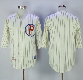 Wholesale Cheap Mitchell And Ness 1921 Phillies Blank Cream Strip Throwback Stitched MLB Jersey