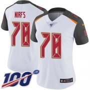 Wholesale Cheap Nike Buccaneers #78 Tristan Wirfs White Women's Stitched NFL 100th Season Vapor Untouchable Limited Jersey