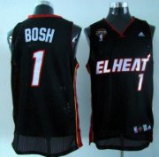 Wholesale Cheap Miami Heat #1 Chris Bosh Latin Nights Black Swingman Jersey