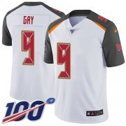 Wholesale Cheap Nike Buccaneers #9 Matt Gay White Men's Stitched NFL 100th Season Vapor Untouchable Limited Jersey