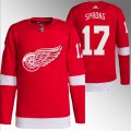 Cheap Men's Detroit Red Wings #17 Daniel Sprong Red Stitched Jersey