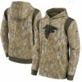 Wholesale Cheap Men Atlanta Falcons Nike Camo 2021 Salute To Service Therma Performance Pullover Hoodie