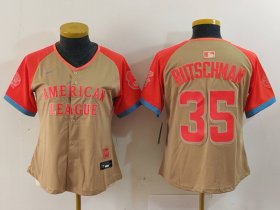 Women\'s Baltimore Orioles #35 Adley Rutschman Cream 2024 All Star Limited Stitched Jersey