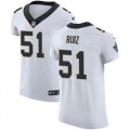 Wholesale Cheap Nike Saints #51 Cesar Ruiz White Men's Stitched NFL New Elite Jersey