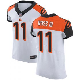 Wholesale Cheap Nike Bengals #11 John Ross III White Men\'s Stitched NFL Vapor Untouchable Elite Jersey