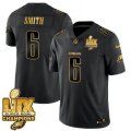 DeVonta Smith 6 Philadelphia Eagles Super Bowl LIX Champions Gold Vapor Limited Jersey - Black Gold