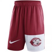 Wholesale Cheap Men's Cincinnati Reds Nike Red Cooperstown Collection Dry Fly Shorts