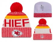 Wholesale Cheap NFL Kansas City Chiefs Logo Stitched Knit Beanies 002