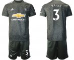 Wholesale Cheap Men 2020-2021 club Manchester United away 3 black Soccer Jerseys