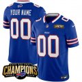 Cheap Men's Buffalo Bills Active Player Custom Blue 2023 F.U.S.E. AFC East Champions Ptach Football Stitched Jersey