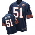 Wholesale Cheap Nike Bears #51 Dick Butkus Navy Blue Throwback Men's Stitched NFL Elite Jersey